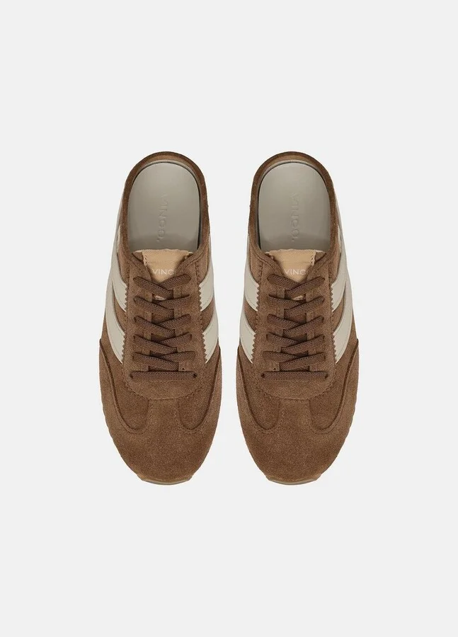 Oasis Suede & Leather Runner Mule - Image 4