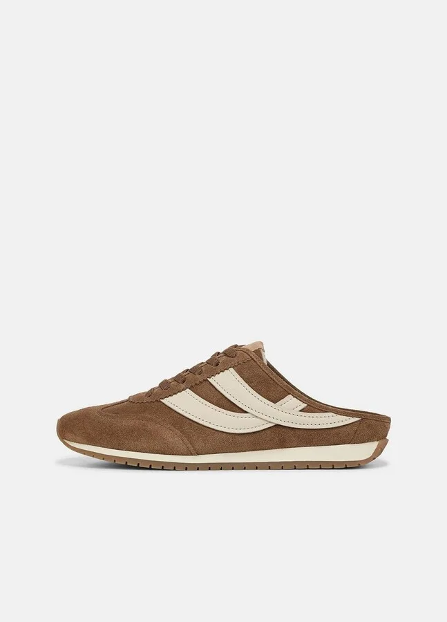 Oasis Suede & Leather Runner Mule