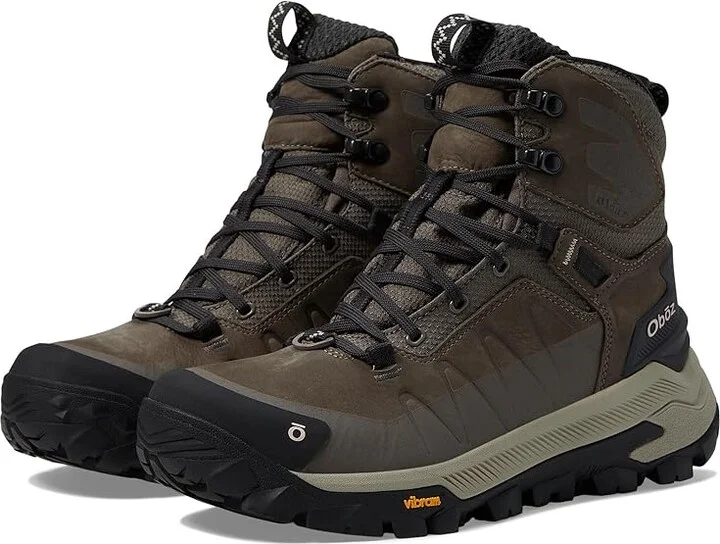 Oboz Bangtail Mid Insulated B-Dry Women's Shoes Peregrine : 7 B - Medium, Leather