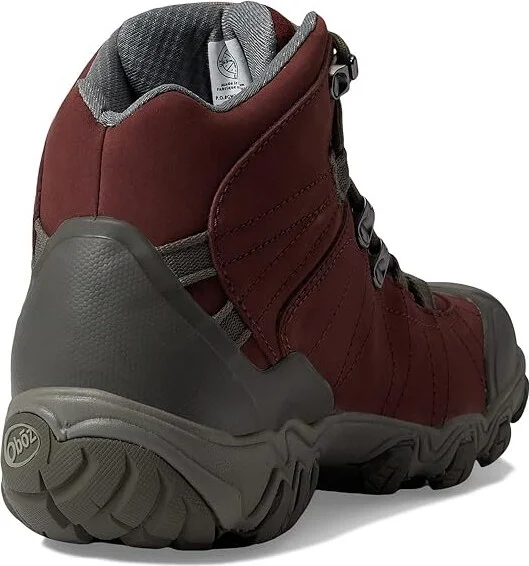 Oboz Bridger BDRY Women's Hiking Boots Port : 6.5 B - Medium, Suede/Textile - Image 4