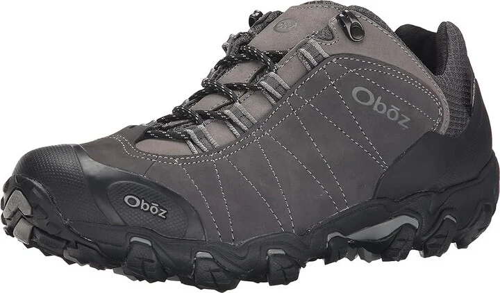 Oboz Bridger Low BDry Men's Shoes Dark Shadow : 7 D - Medium, Leather - Image 2