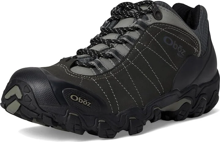 Oboz Bridger Low BDry Men's Shoes Dark Shadow : 7 D - Medium, Leather - Image 6