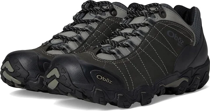 Oboz Bridger Low BDry Men's Shoes Dark Shadow : 7 D - Medium, Leather