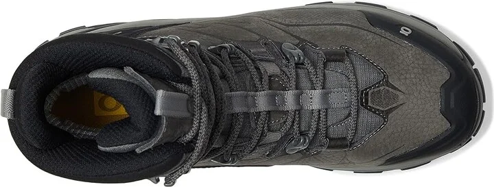 Oboz Bridger Ridge Mid GTX Men's Climbing Shoes Gunmetal Black : 8.5 D - Medium, Leather - Image 2