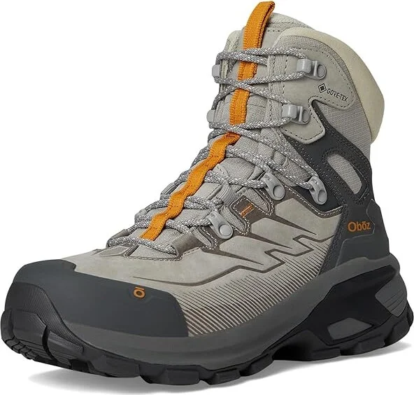 Oboz Bridger Ridge Mid GTX Women's Climbing Shoes Drizzle : 8 B - Medium, Leather - Image 5