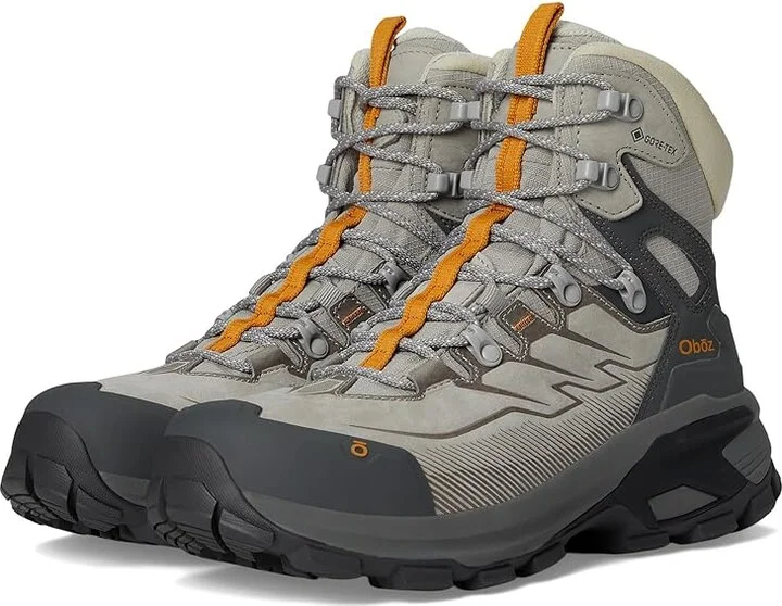 Oboz Bridger Ridge Mid GTX Women's Climbing Shoes Drizzle : 8 B - Medium, Leather