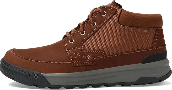 Oboz Burke Chukka Men's Shoes Grizzly : 9.5 D - Medium, Leather - Image 5