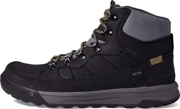 Oboz Burke Mid Leather B-Dry Men's Shoes Granite : 9 D - Medium, Leather/Textile - Image 5