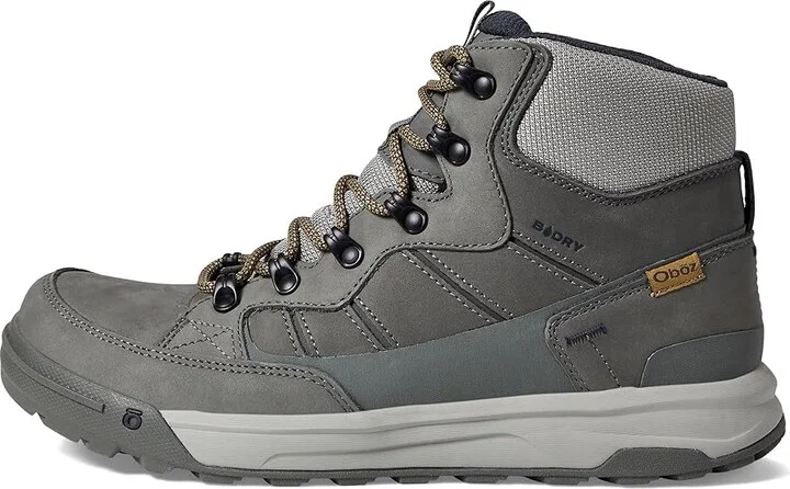 Oboz Burke Mid Leather B-Dry Men's Shoes Granite : 9 D - Medium, Leather/Textile - Image 9