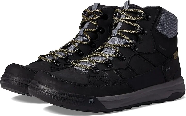 Oboz Burke Mid Leather B-Dry Men's Shoes Granite : 9 D - Medium, Leather/Textile