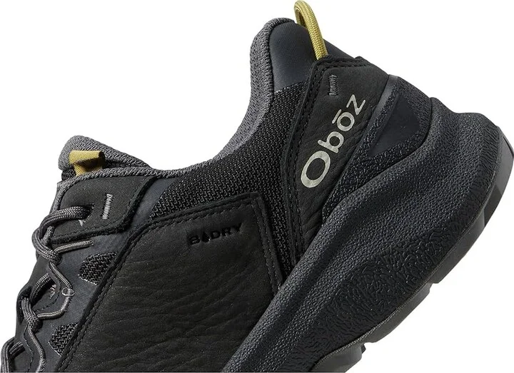 Oboz Cottonwood Low B-DRY Men's Boots Black Sea : 8 D - Medium, Leather - Image 4