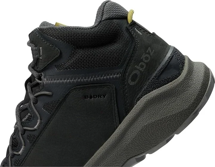 Oboz Cottonwood Mid B-DRY Men's Boots Black Sea : 8 D - Medium, Leather - Image 4