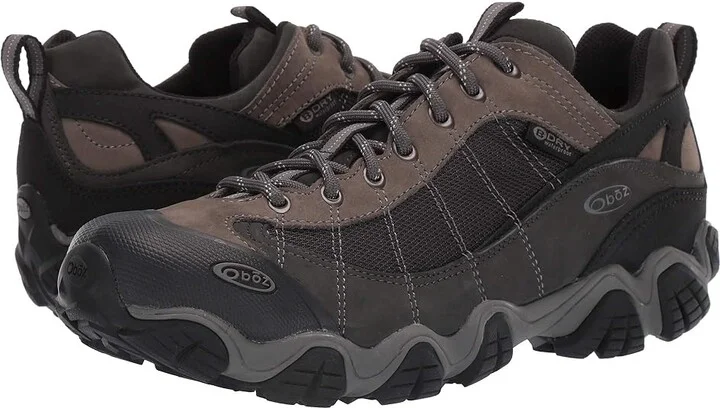 Oboz Firebrand II Bdry Men's Shoes Gray : 10 D - Medium, Suede/Textile