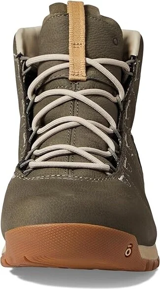 Oboz Hazel Mid Women's Shoes Olive Branch : 5 B - Medium, Leather - Image 2