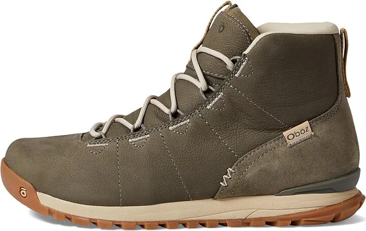 Oboz Hazel Mid Women's Shoes Olive Branch : 5 B - Medium, Leather - Image 5