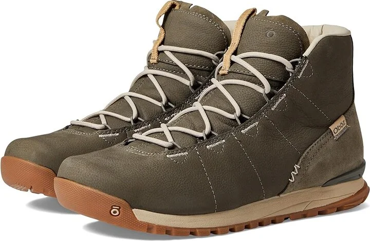 Oboz Hazel Mid Women's Shoes Olive Branch : 5 B - Medium, Leather