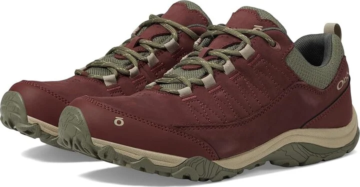 Oboz Ousel Low B-Dry Women's Shoes Port : 6 B - Medium, Leather