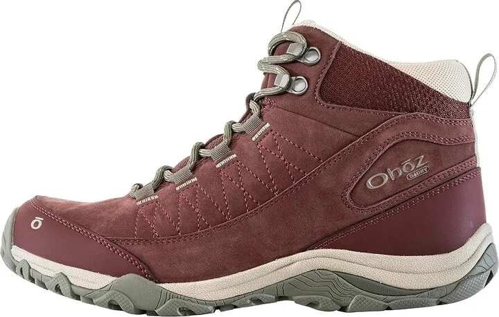 Oboz Ousel Mid B-Dry Women's Shoes Cinder Stone : 6 B - Medium, Leather/Rubber - Image 10