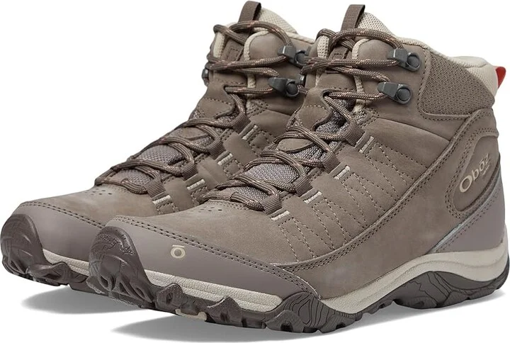 Oboz Ousel Mid B-Dry Women's Shoes Cinder Stone : 6 B - Medium, Leather/Rubber