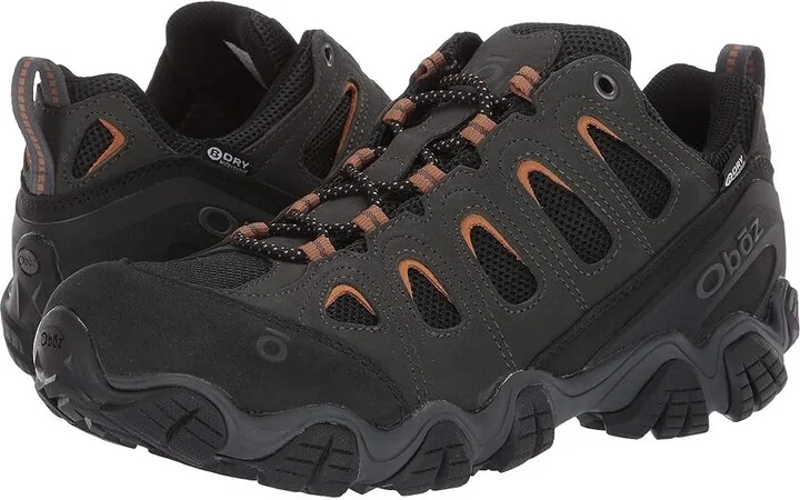 Oboz Sawtooth II Low B-Dry Men's Shoes Shadow/Burlap : 10 D - Medium, Suede