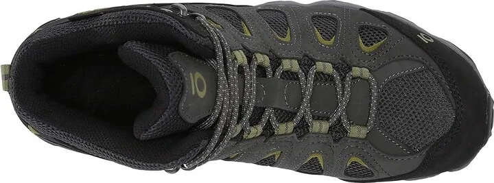 Oboz Sawtooth II Mid B-Dry Men's Shoes Dark Shadow/Woodbine Green : 11.5 D - Medium, Leather - Image 3