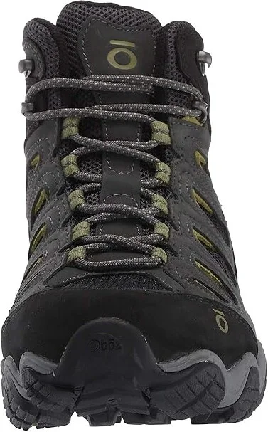 Oboz Sawtooth II Mid B-Dry Men's Shoes Dark Shadow/Woodbine Green : 11.5 D - Medium, Leather - Image 6
