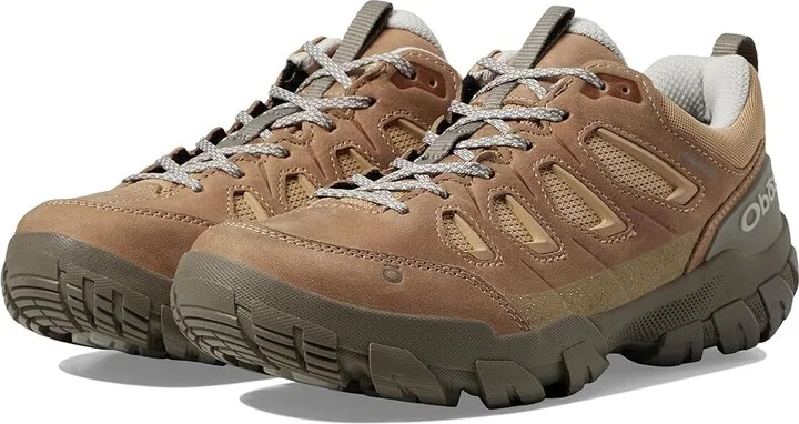 Oboz Sawtooth X Low B-DRY Women's Shoes Acorn : 5 B - Medium, Leather/Textile