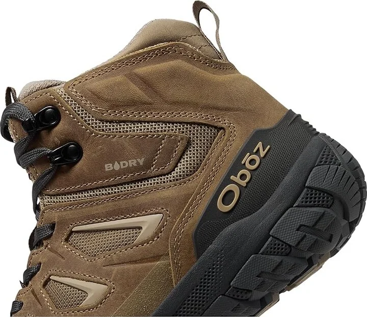 Oboz Sawtooth X Mid B-DRY Men's Shoes Sandhill : 7 D - Medium, Leather/Synthetic/Textile - Image 4