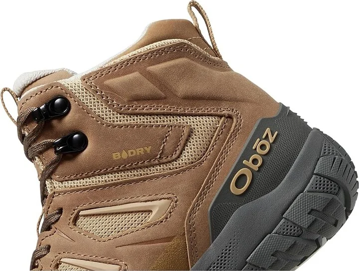 Oboz Sawtooth X Mid B-DRY Women's Shoes Rye : 5.5 B - Medium, Leather/Textile - Image 4