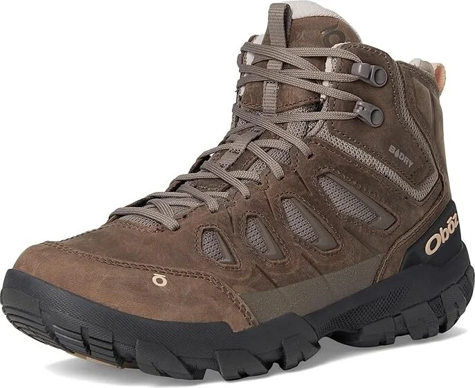 Oboz Sawtooth X Mid B-DRY Women's Shoes Rye : 5.5 B - Medium, Leather/Textile - Image 10