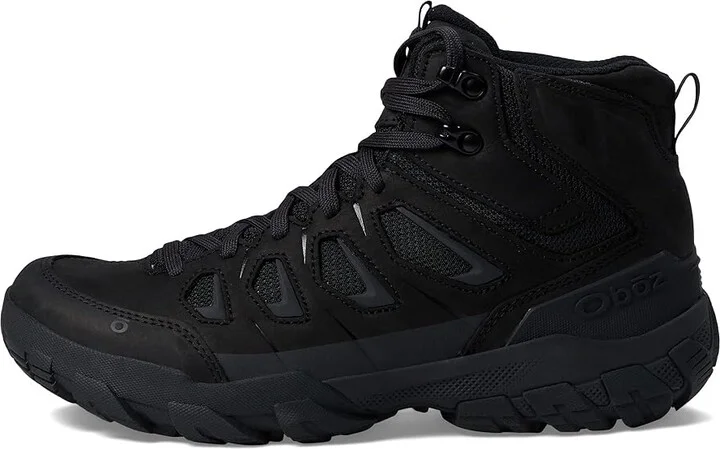 Oboz Sawtooth X Mid Men's Shoes Black Sea : 8 D - Medium, Suede/Textile - Image 6