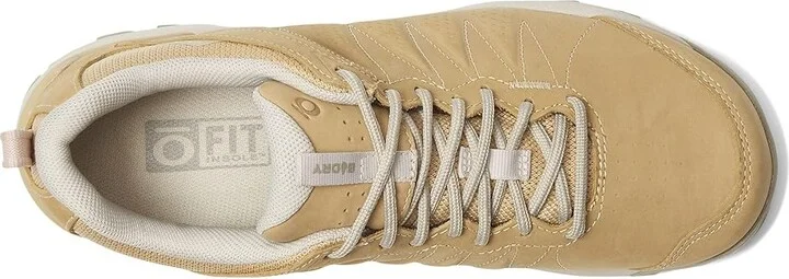 Oboz Sypes Low Leather B-DRY Women's Shoes Acorn : 7 B - Medium, Textile/Leather - Image 2