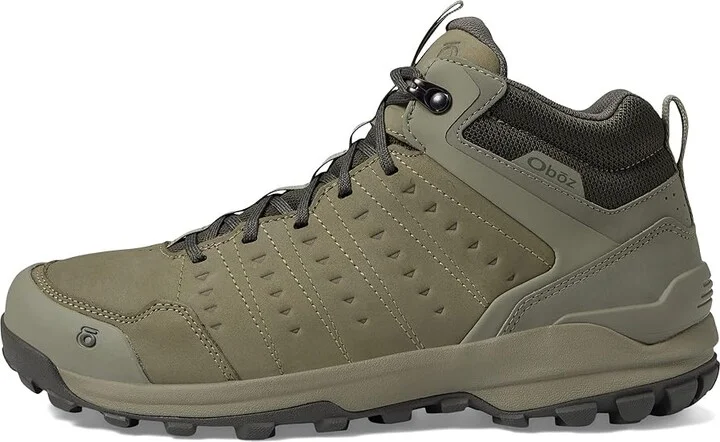 Oboz Sypes Mid Leather B-DRY Men's Shoes Sandbox : 9 D - Medium, Textile/Leather - Image 5