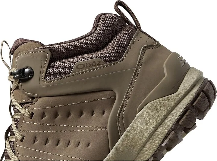 Oboz Sypes Mid Leather B-DRY Men's Shoes Sandbox : 9 D - Medium, Textile/Leather - Image 8