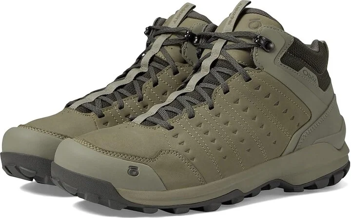 Oboz Sypes Mid Leather B-DRY Men's Shoes Sandbox : 9 D - Medium, Textile/Leather