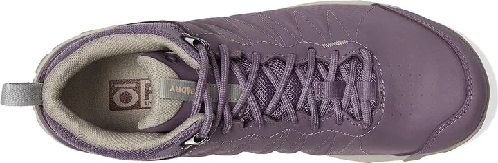Oboz Sypes Mid Leather B-DRY Women's Shoes Desert Plum : 7 B - Medium, Suede - Image 2