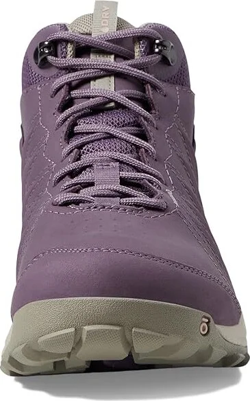 Oboz Sypes Mid Leather B-DRY Women's Shoes Desert Plum : 7 B - Medium, Suede - Image 3