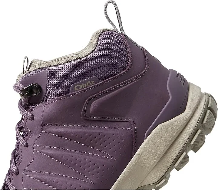 Oboz Sypes Mid Leather B-DRY Women's Shoes Desert Plum : 7 B - Medium, Suede - Image 4