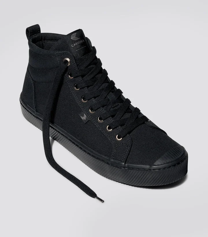 OCA High All Black Canvas Sneaker Women - Image 2