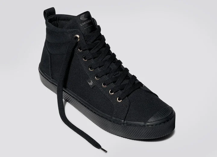 OCA High All Black Canvas Sneaker Women - Image 4