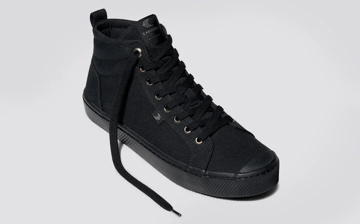 OCA High All Black Canvas Sneaker Women - Image 10