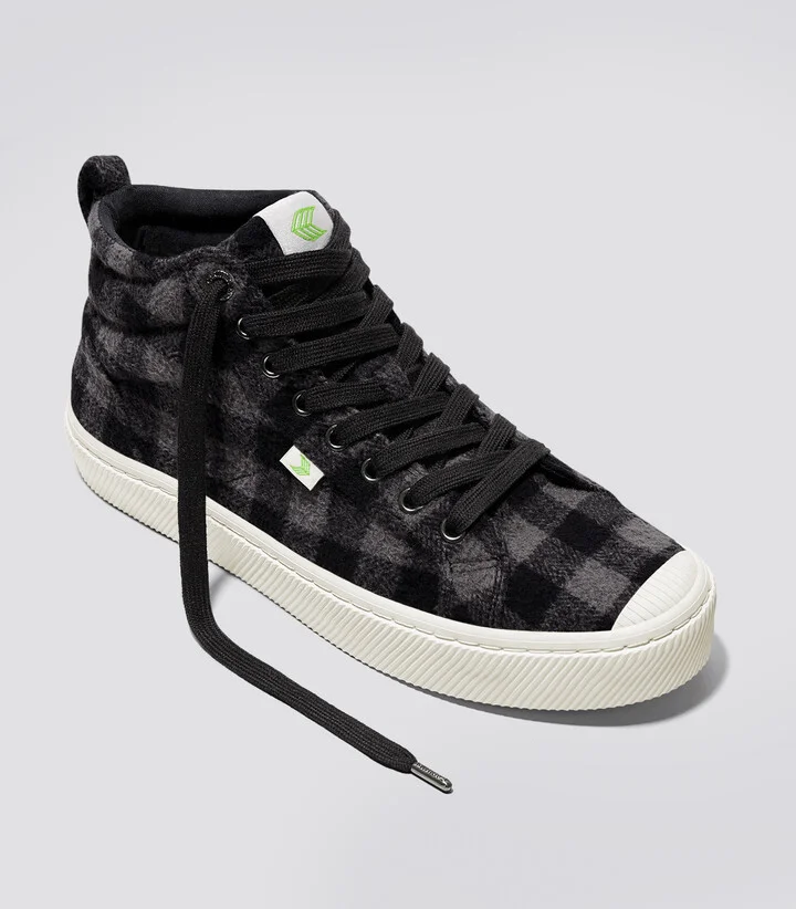 OCA High Black Plaid Sneaker Men - Image 2