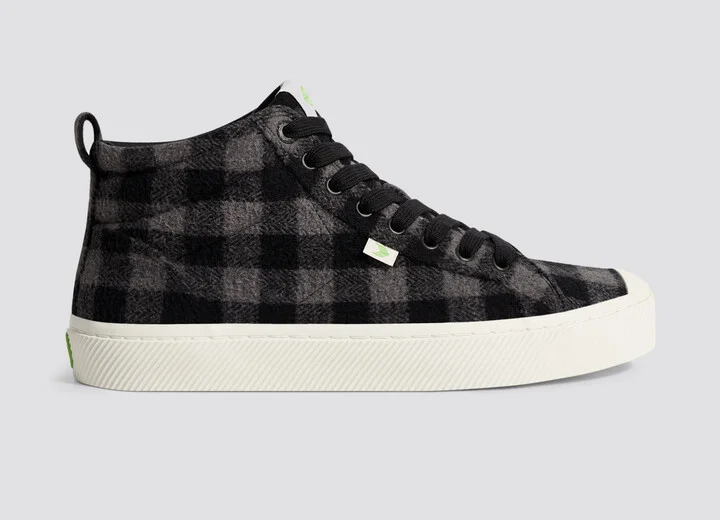 OCA High Black Plaid Sneaker Men - Image 3