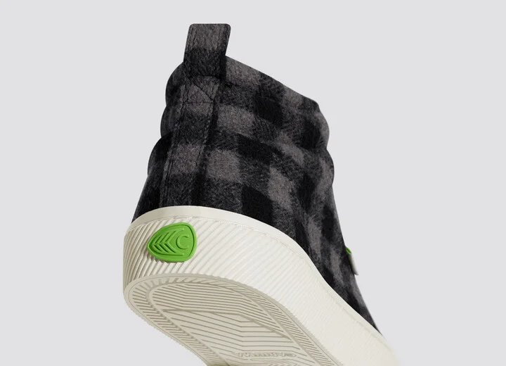 OCA High Black Plaid Sneaker Men - Image 6