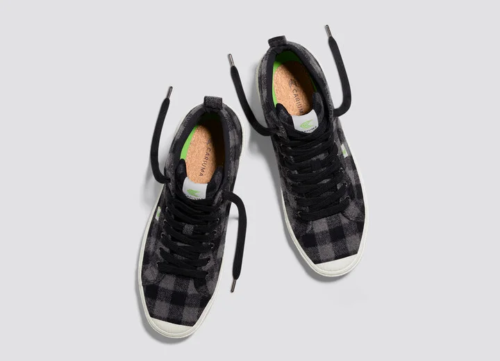 OCA High Black Plaid Sneaker Men - Image 7