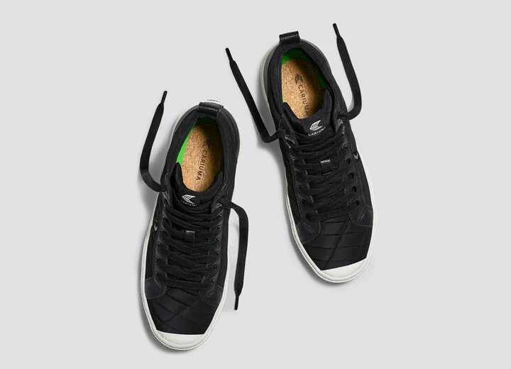 OCA High Quilt Black Premium Leather Sneaker Women - Image 7