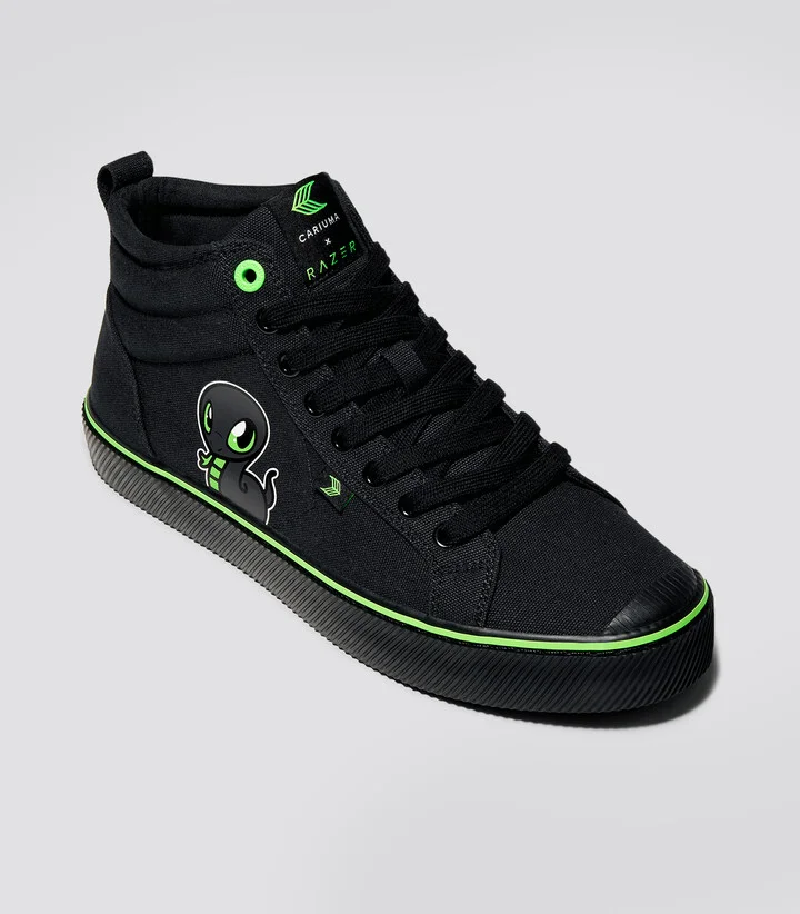 OCA High Razer All Black Canvas Sneaker Men - Image 2