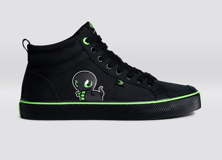 OCA High Razer All Black Canvas Sneaker Women - Image 3