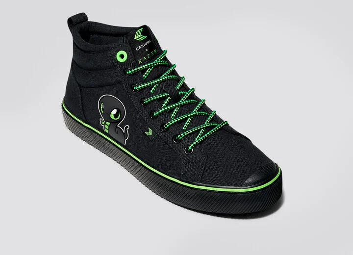 OCA High Razer All Black Canvas Sneaker Women - Image 5