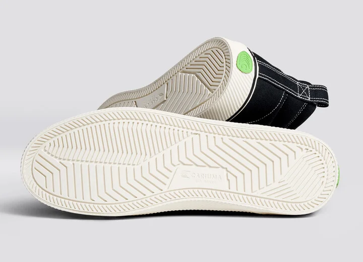 OCA High Stripe Black Canvas Contrast Thread Sneaker Men - Image 5